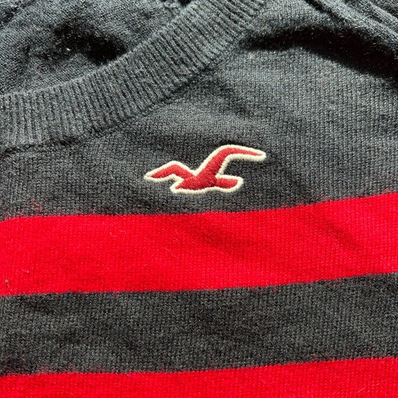 Red & Navy Striped Sweater - Picture 2 of 5